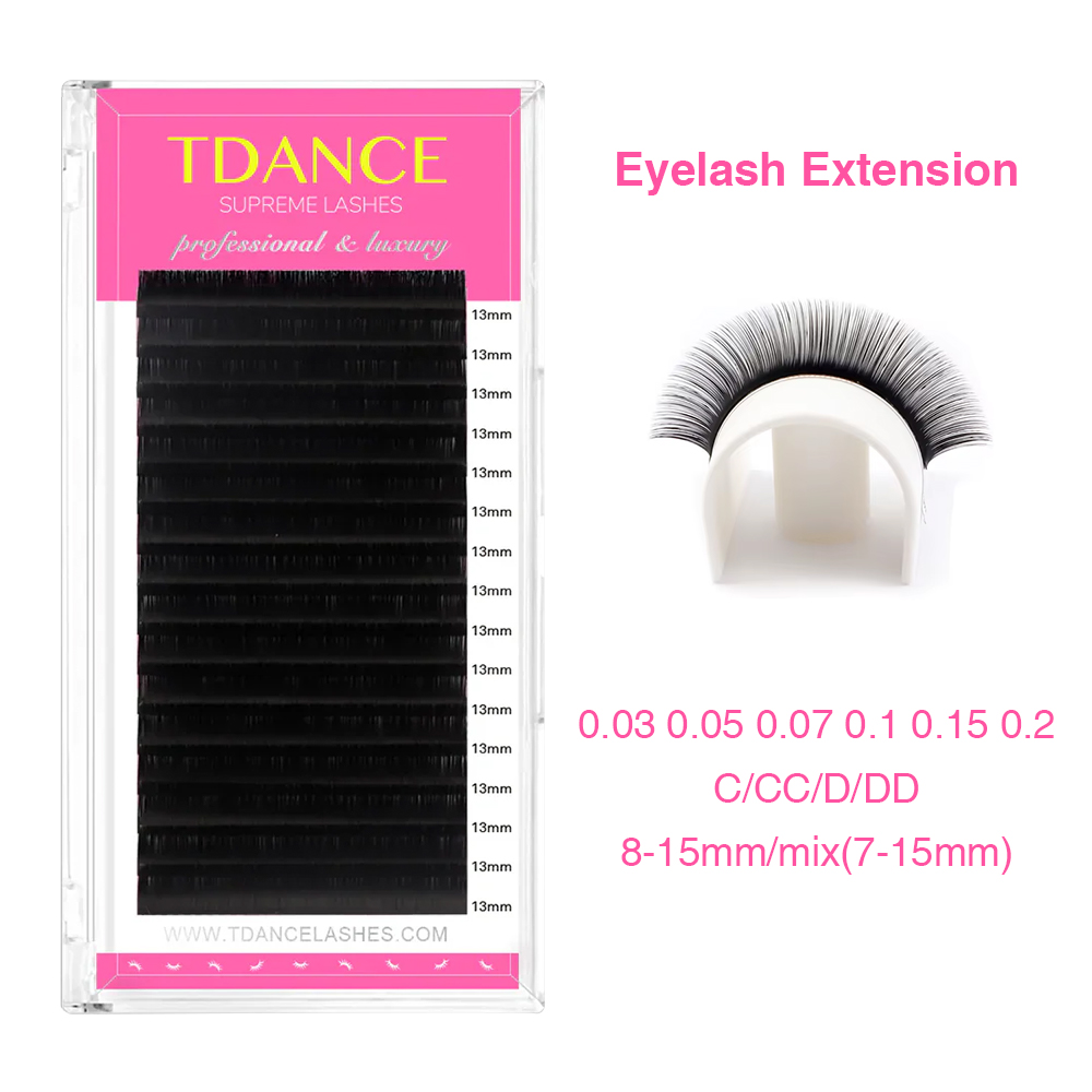 Eyelash Extension Korean Style - Tdance extensão de cílios 16 linhas