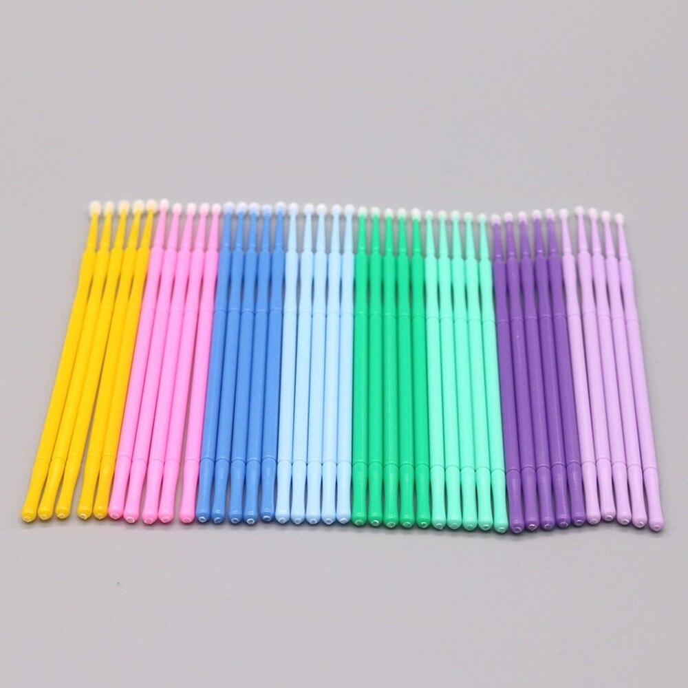 Eyelash Extension Options - 100pcs/lote Micro Escovas para Maquiagem, Escovas