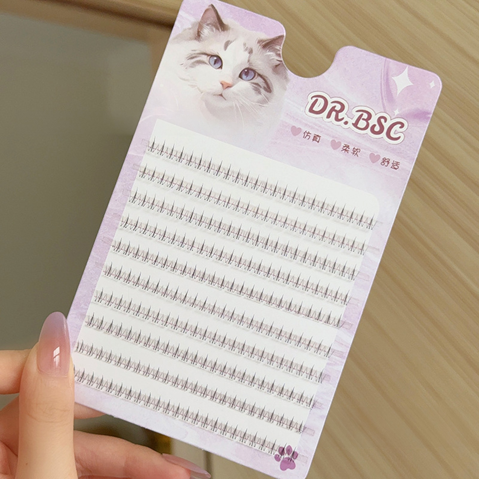 Eyelash Extension Korean Style - Cílios postiços com fundo de banda