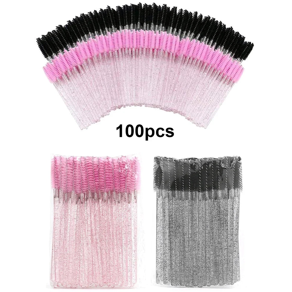 100 pçs escovas de cílios desc - Eyelash Extension Options avaliação e preço
