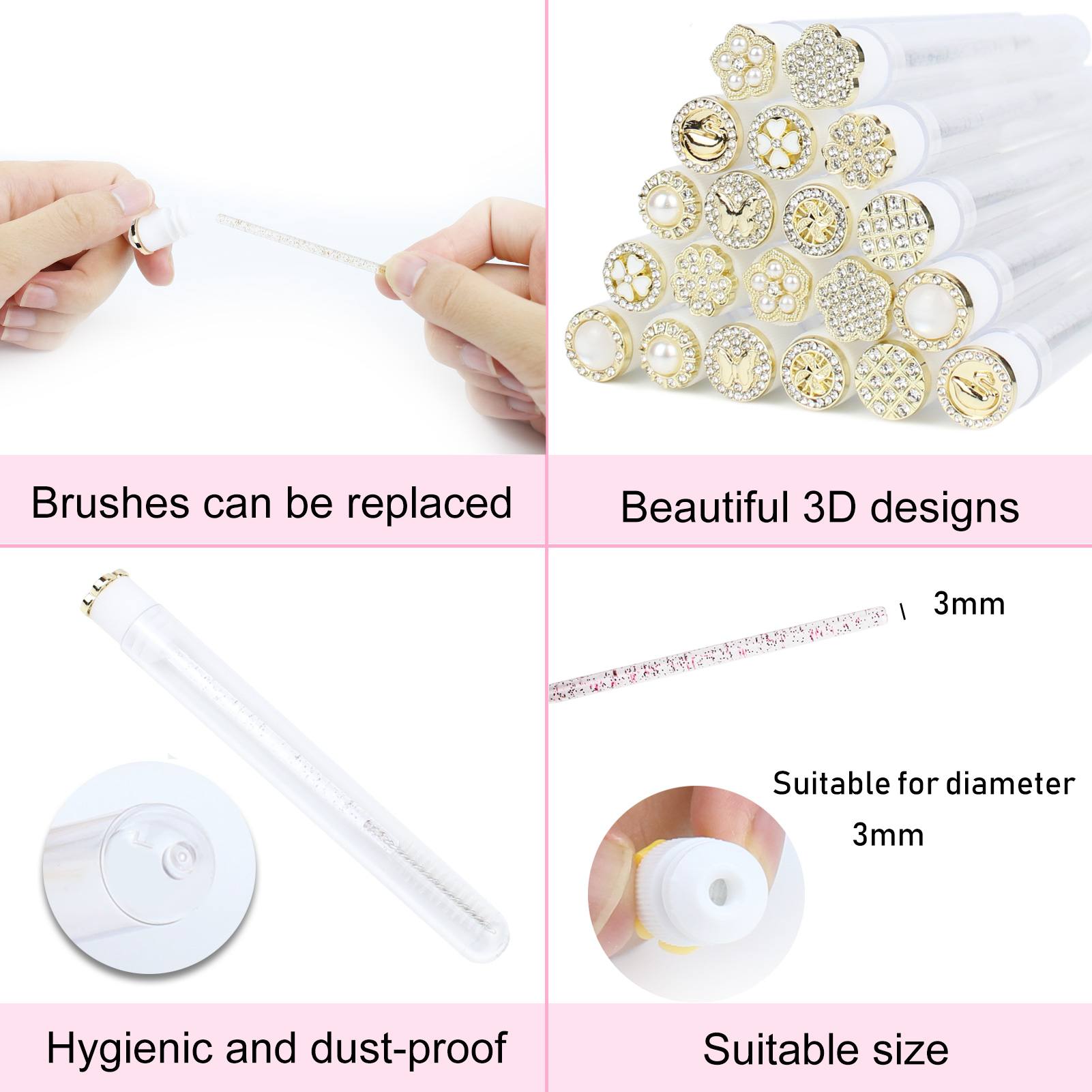 Varinhas de rímel tubo 30 pçs  - Eyelash Extension Options avaliação e preço
