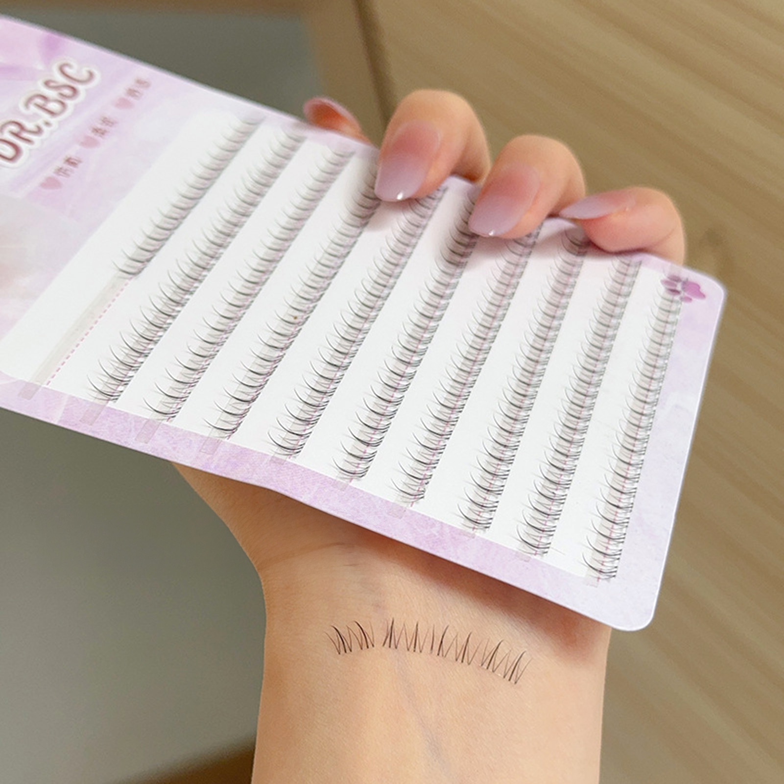 Cílios postiços com fundo de b - Eyelash Extension Korean Style avaliação e preço